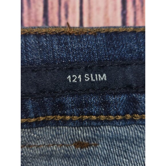 Lucky Brand Mens 121 Slim Fit Jeans 38x30 Blue Denim - Picture 5 of 10